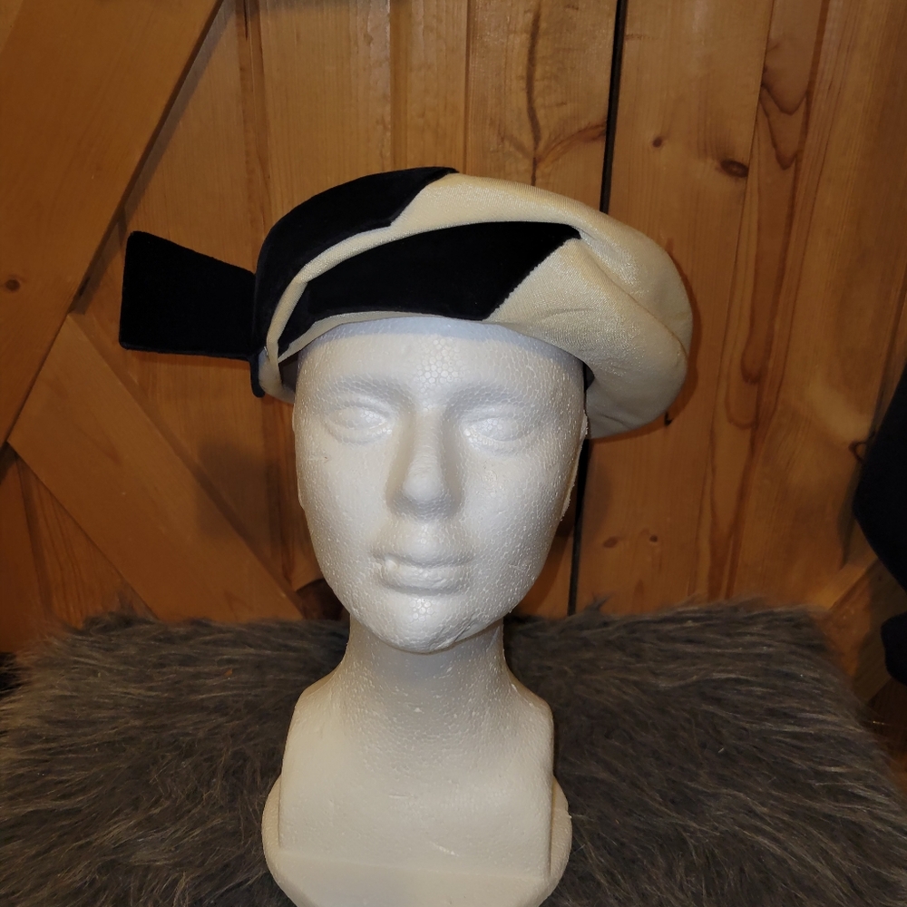 Vintage Mark III Mid-Century Asymmetric Beret Hat - Union Made 1950s/60s